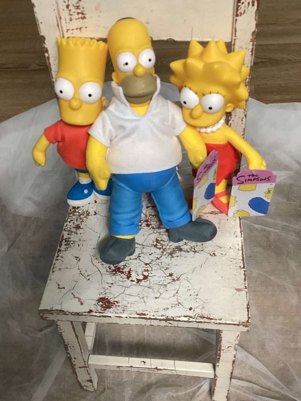 The Simpsons Plush Doll Set - Yellow Homer, Bart & Lisa Collection